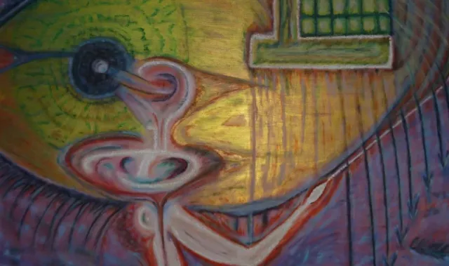 Kunstausstellung von Barbara Tamminga mit Bildern von sexualisierter Gewalt in der Kirche