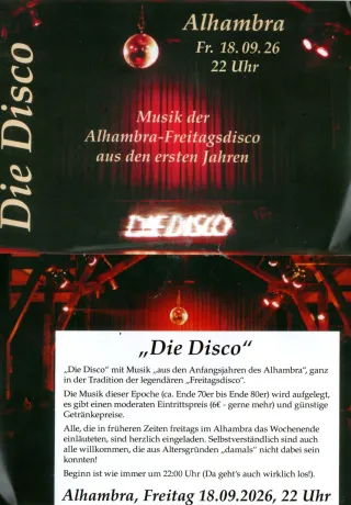 Die Disco – Alhambra