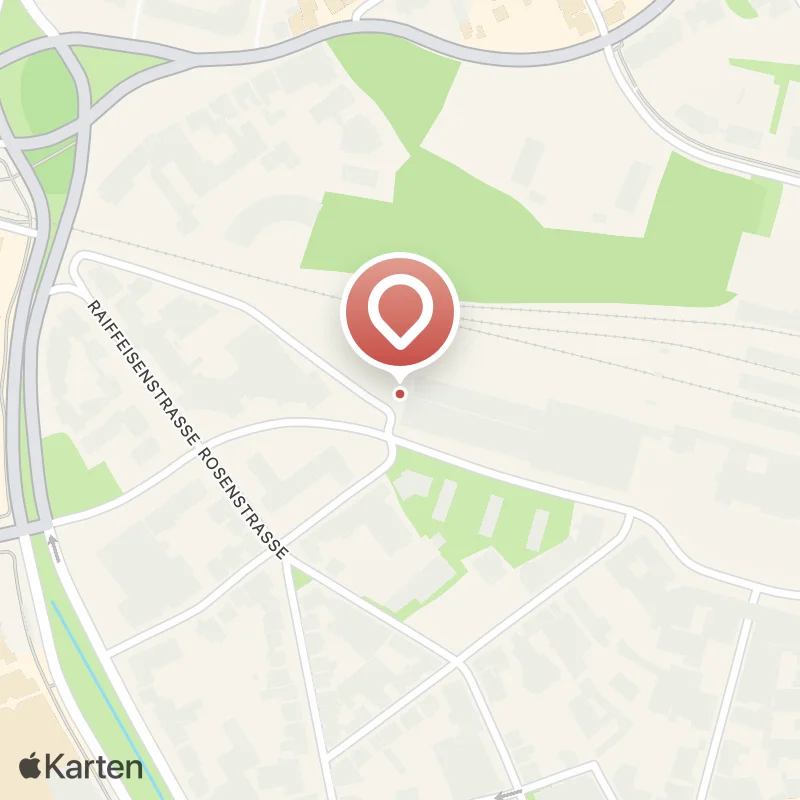 Karte mit der Lage von Gleispark