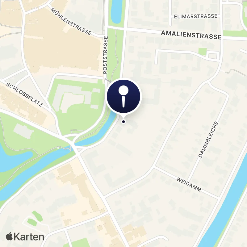 Karte mit der Lage von Cadillac