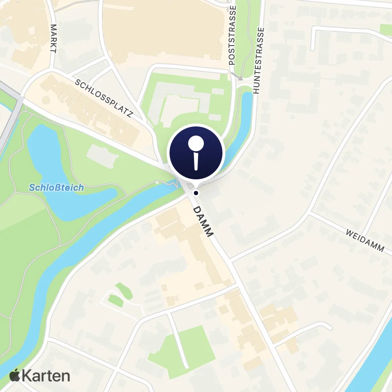 Karte mit der Lage von Prinzenpalais