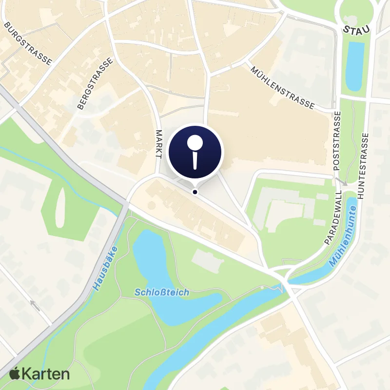 Karte mit der Lage von Schlossplatz