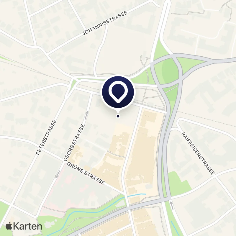 Karte mit der Lage von Heiligengeistpark