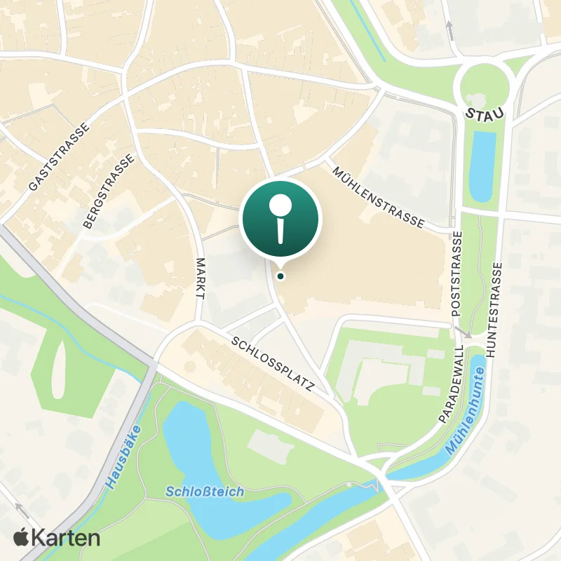 Karte mit der Lage von Woyton