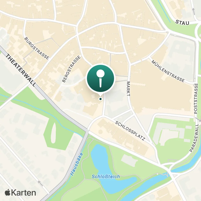 Karte mit der Lage von Woyton