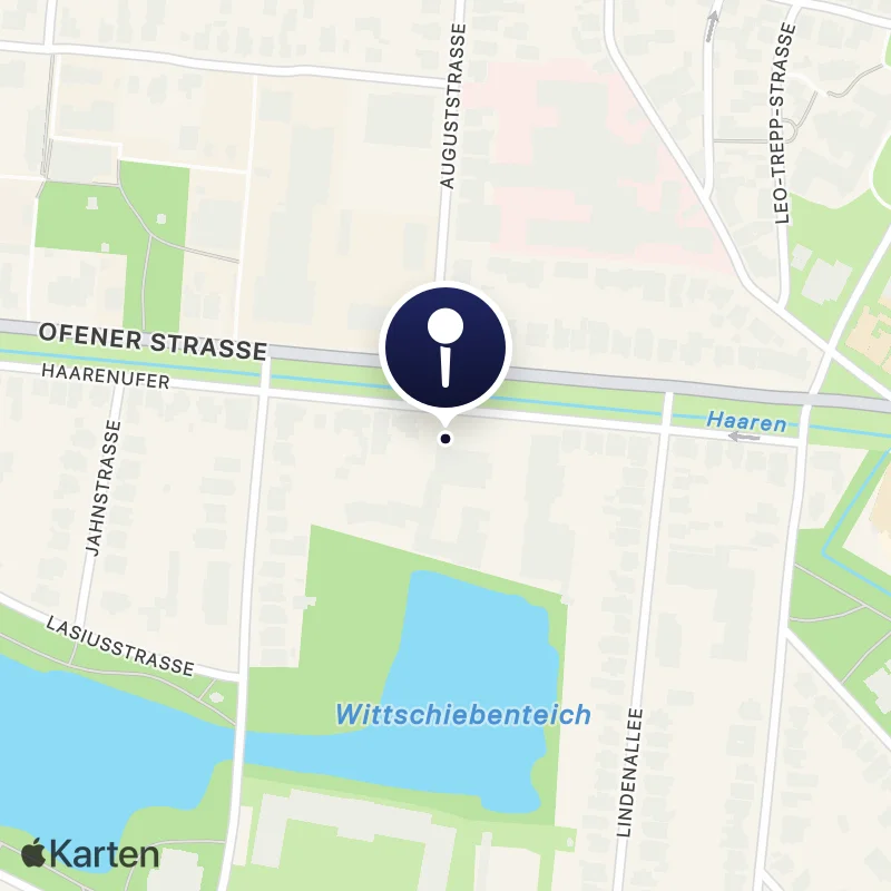Karte mit der Lage von Cäcilienschule Oldenburg