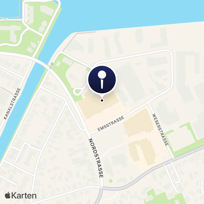 Karte mit der Lage von Peterstraße 3