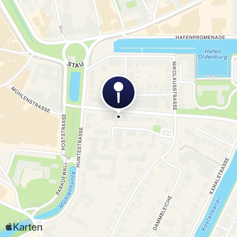 Karte mit der Lage von Kleine Amalie