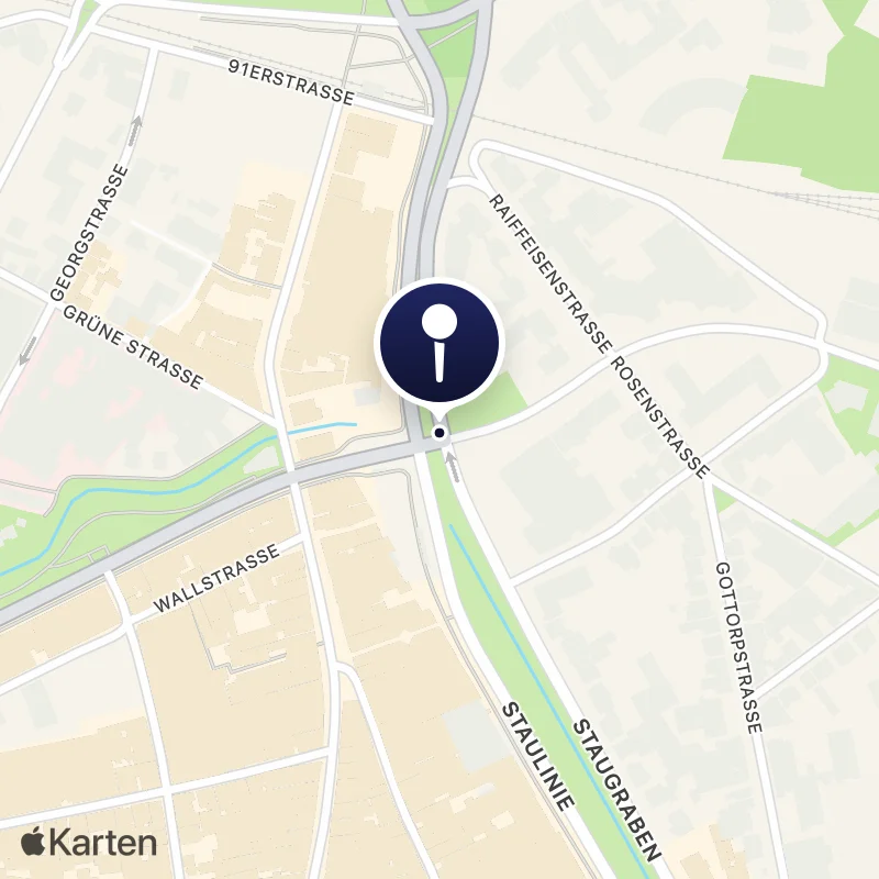 Karte mit der Lage von Oldenburg