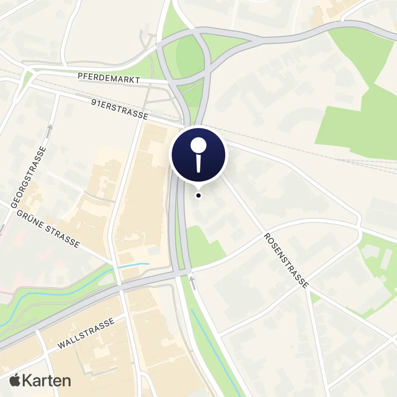Karte mit der Lage von Café Atrium